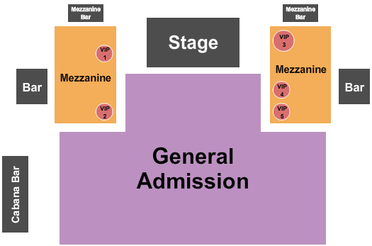 Skydeck on Broadway Seating Chart: GA/Mezz/VIP