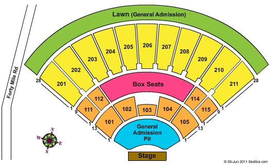 Sleep Train Amphitheatre Seating Chart