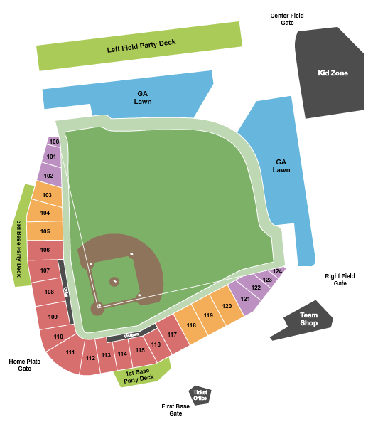 Sloan Park Seating Chart With Seat Numbers