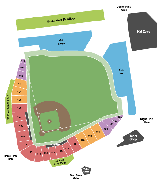 Sloan Park Seating Chart: Baseball