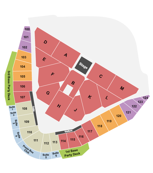 Sloan Park Seating Chart: Concert