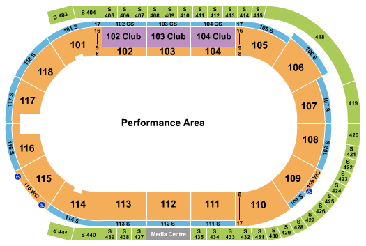 Slush Puppie Place Seating Chart: Monster Trucks