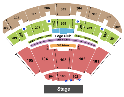 Smart Financial Centre Seating Chart: Endstage
