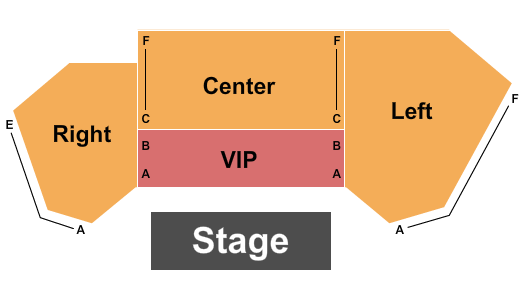 Smith Theatre Seating Chart: Endstage LRC with VIP