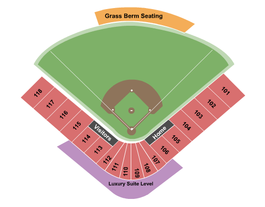 Smokies Stadium Seating Chart: Baseball