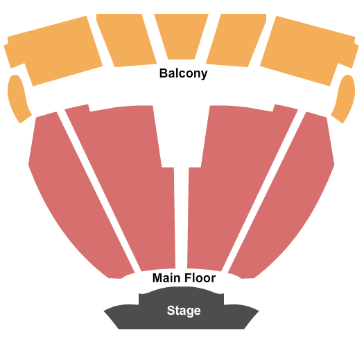 Smoky Mountain Center for the Performing Arts Seating Chart: End Stage