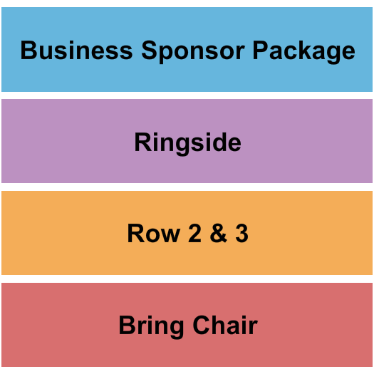 Smoky Mountain Event Center Seating Chart: GA / Ringside / Rows