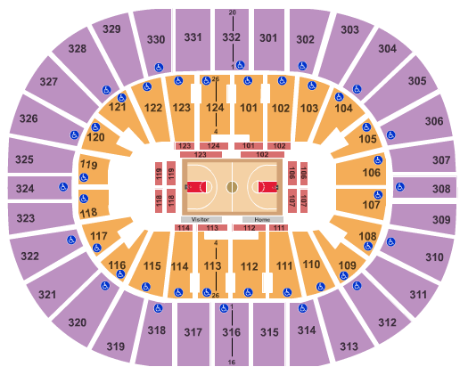 Smoothie King Center Interactive Seating Chart