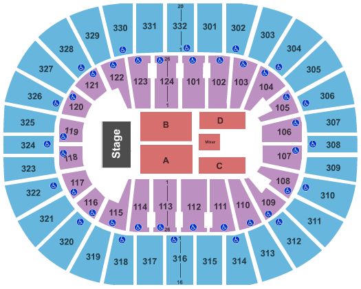 Smoothie King Center Seating Chart