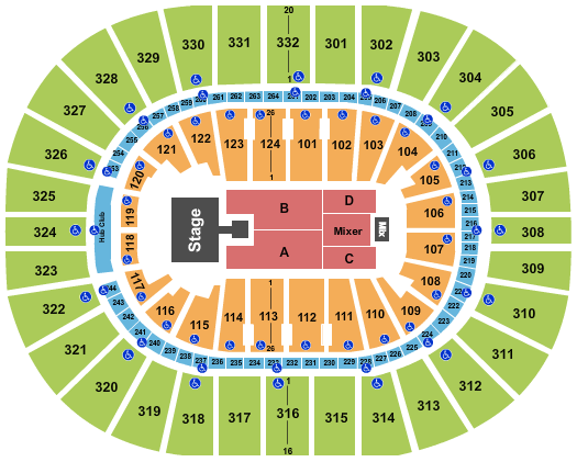 Smoothie King Center Seating Chart: Brandy