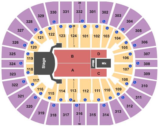 Spectrum Center Charlotte Nc Concert Seating Chart