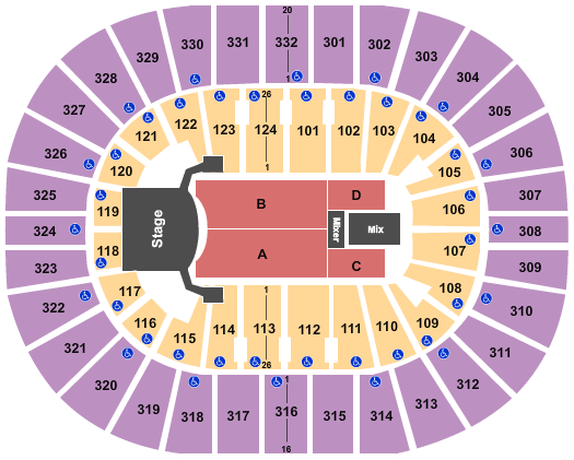 Spectrum Seating Chart Concert