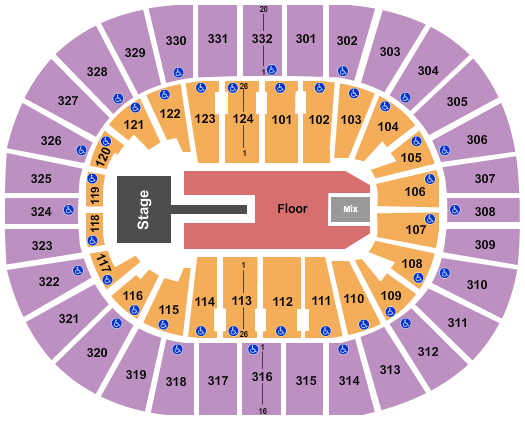 Smoothie King Center Seating Chart: Future