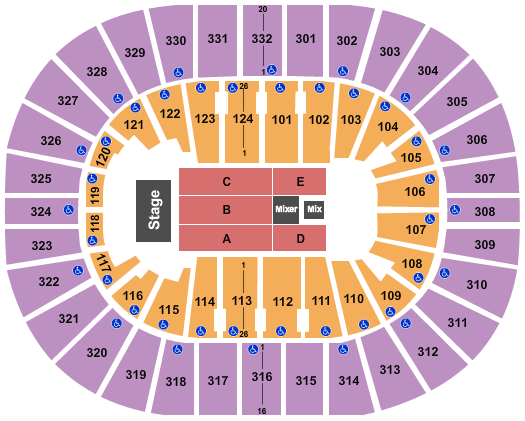 Smoothie King Center Seating Chart: Gabriel Iglesias