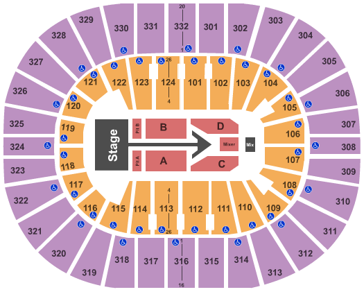 Smoothing King Center Seating Chart