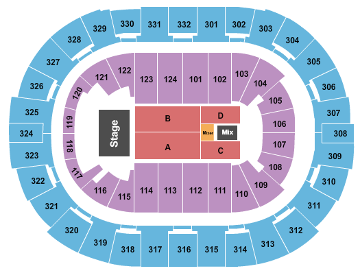 Smoothie King Center Map