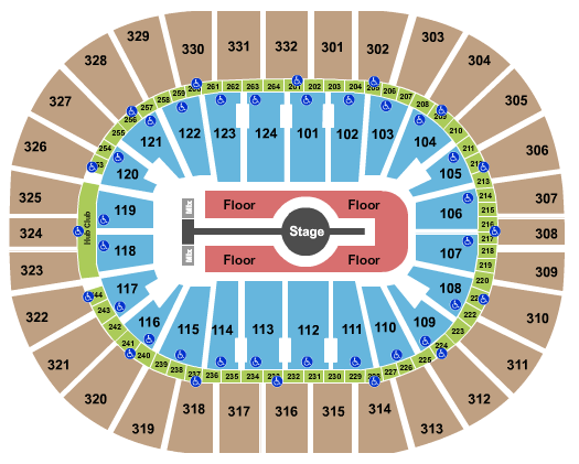 Smoothie King Center Seating Chart: Rod Wave