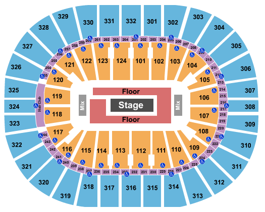 Smoothie King Center Seating Chart: Rod Wave