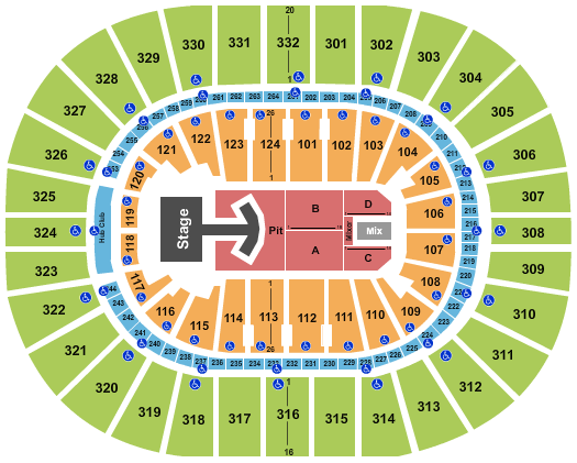 Smoothie King Center Seating Chart: Lumineers