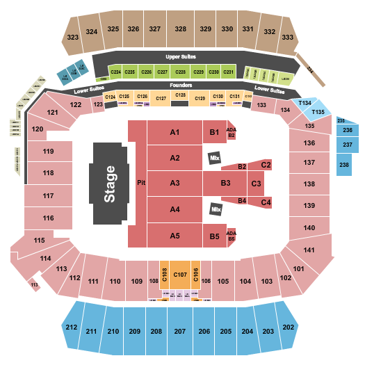 Snapdragon Stadium Seating Chart: Endstage GA Pit