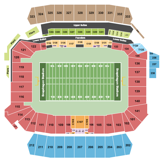 Snapdragon Stadium Seating Chart: Football