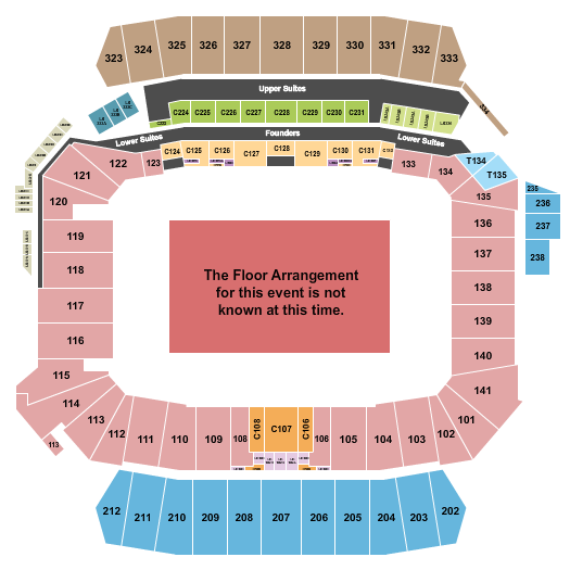 Snapdragon Stadium Seating Chart: Generic Floor