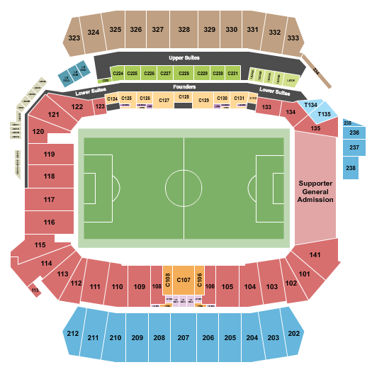 Snapdragon Stadium Seating Chart: Soccer