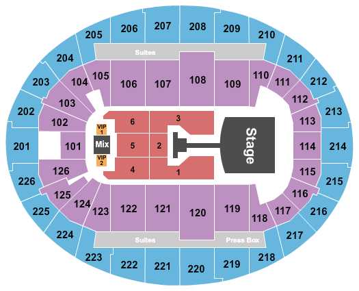 SNHU Arena Seating Chart: Jonas Brothers