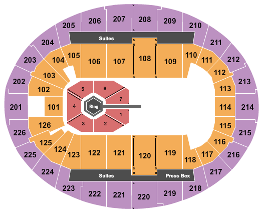 SNHU Arena Seating Chart: MMA