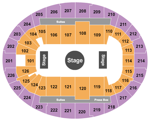 SNHU Arena Seating Chart: Ringling Bros Circus