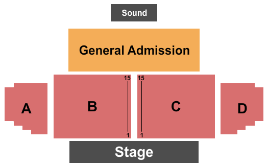 Snoqualmie Casino-Ballroom Seating Chart: Endstage GA 2