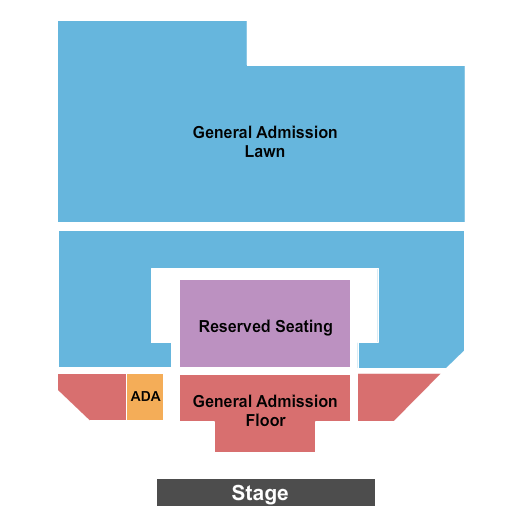 Snow Park Outdoor Amphitheater Seating Chart: Endstage GA/Rsvd Floor