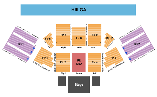 Outdoors At Soaring Eagle Casino & Resort Seating Chart: Endstage Pit 2