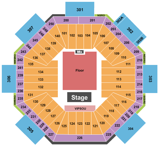 Sobeys Stadium Seating Chart: Endstage GA Floor