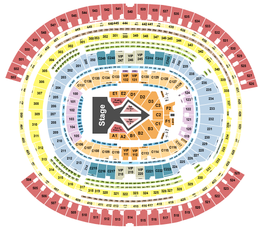 SoFi Stadium Seating Chart: Beyonce