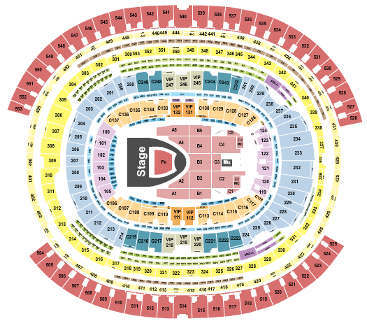 SoFi Stadium Seating Chart: Blackpink