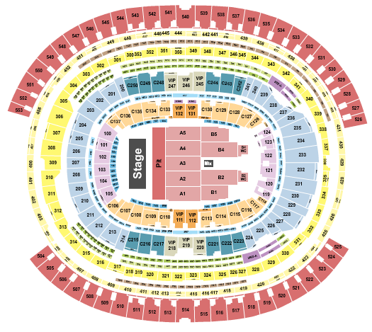 SoFi Stadium Seating Chart: Blink 182