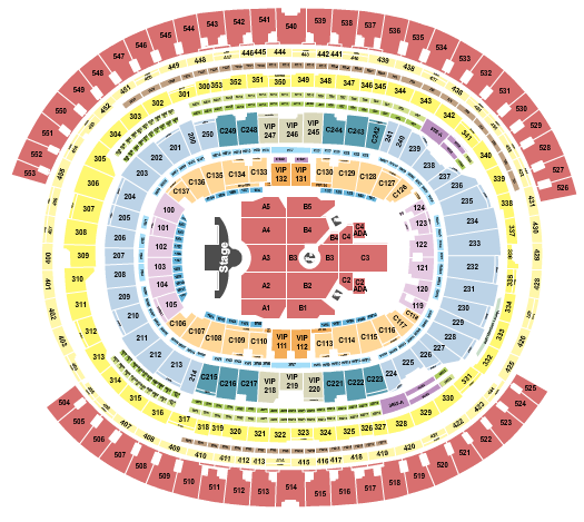 SoFi Stadium Seating Chart: Ed Sheeran