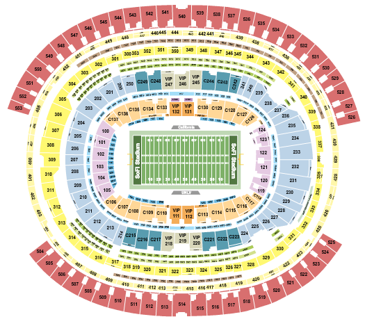 SoFi Stadium Seating Chart: Football - LA Bowl