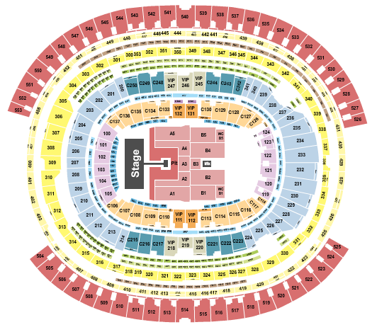 SoFi Stadium Seating Chart: Green Day