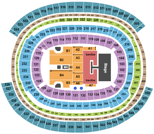 Taylor Swift Seating Chart Cowboys Stadium