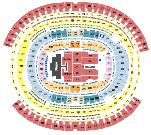SoFi Stadium Seating Chart: Kenny Chesney