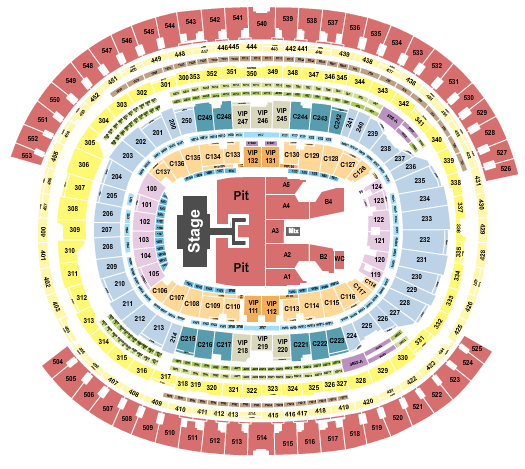 SoFi Stadium Seating Chart