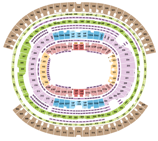 SoFi Stadium Seating Chart: Open Floor