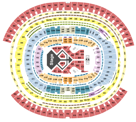 SoFi Stadium Seating Chart: Usher
