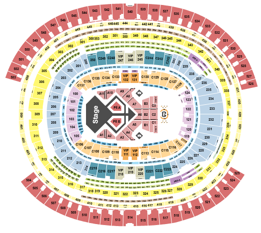 SoFi Stadium Seating Chart: Usher