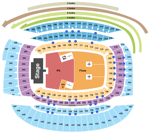 Soldier Field Seating Chart: Endstage GA Pit & Floor