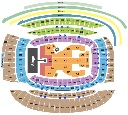 Soldier Field Seating Chart: Foo Fighters