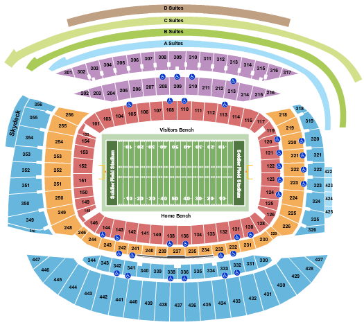 Soldier Field Seating Chart: Football