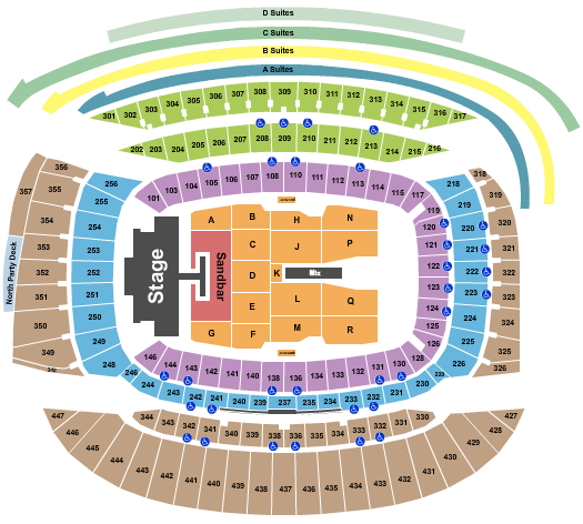 Soldier Field Seating Chart: Kenny Chesney 1